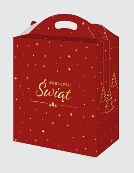 świąteczne pudełko tekturowe
