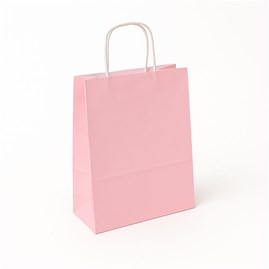 Pakiet - Torba papierowa na prezent 240x100x320 PASTEL. RÓŻOWA 10 szt