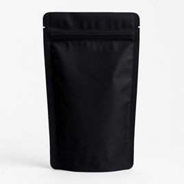 Doypack Czarny Mat 250 ml – Stylowe Opakowanie z Zamknięciem 50 sztuk