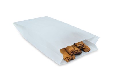 Torba biała fałdowa