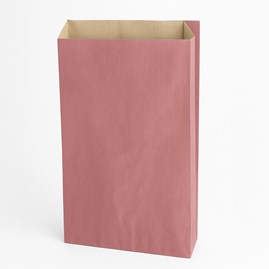 Torebka fałdowa KRAFT PINK 240x410+75mm