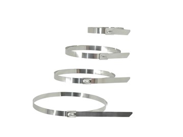 Opaski zaciskowe stalowe 400/7,9mm 100 sztuk