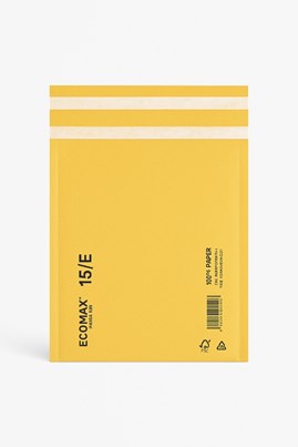 Koperty bąbelkowe papierowe brąz ECOMAX E15-100szt