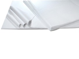 Bibuła prasowana gładka biała w arkuszach