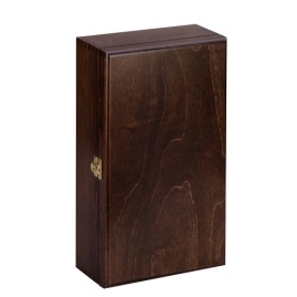 Drewniane pudełko na wino K-982 EX Brąz