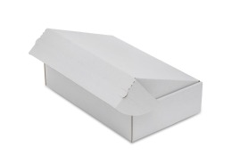 białe opakowanie tekturowe