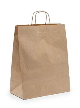 Torby Papierowe Brązowe Prążek