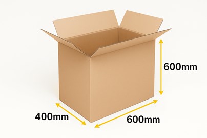 klapowy karton brązowy