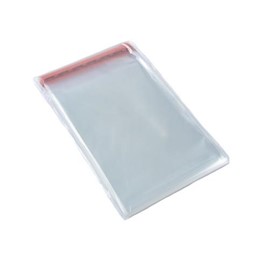 Woreczki celofanowe z taśmą 15x15+5cm 100szt