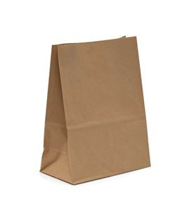 Torba papierowa KLOCKOWA 220x110x280 / BRĄZOWA