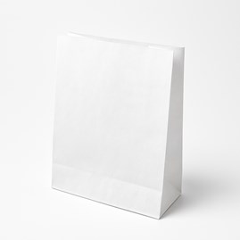 Torba papierowa KLOCKOWA 120x90x320 / BIAŁA 10szt