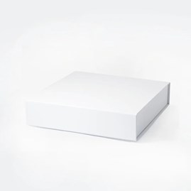 Kwadratowe białe pudełko magnetyczne 280×280×64 mm