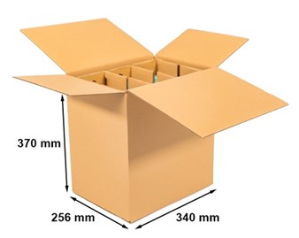 Karton klapowy 340x256x370 mm 6 but. EB580 – 20 szt.