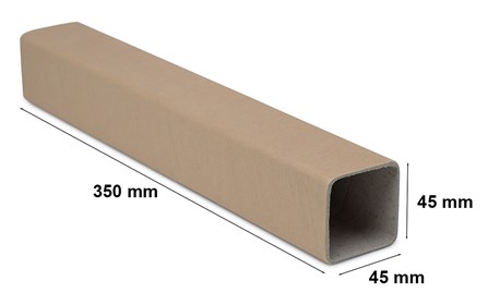 Pakiet - Tuba kwadratowa 45mm/gr2,5mm/L350 A3