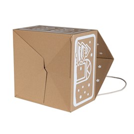 Pudełko świąteczne Domek 300x300x350mm (wym. zewn.) +sznurek