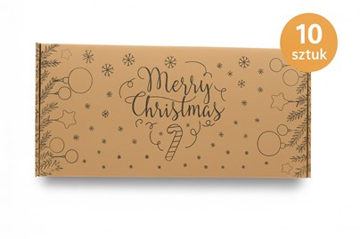 karton świąteczny 10 sztuk, karton Merry Christmas, pudełka fasonowe święta, kartony kraft boże narodzenie, pudełka prezentowe