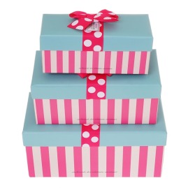 Zestaw Pudełek prostokąt Blue Top (3 szt)