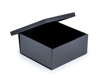 Pudełko składane z wiekiem 300x300x140mm Czarne Eleganckie Na Prezent