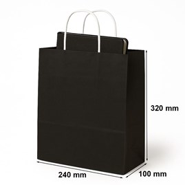 Torba Papierowa Na Prezent Czarna