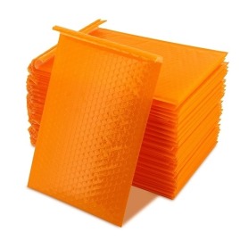 Koperty bąbelkowe metaliczne pomarańczowe