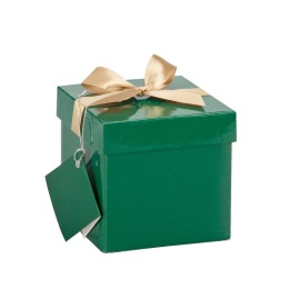 zielone pudełko składane