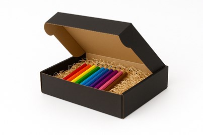 Karton Wykrojnikowy Ozdobny Czarny 250x200x50mm (zewnętrzny)