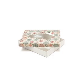 Pudełko ozdobne z oknem śnieżki 220x150x20mm
