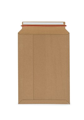 Koperta tekturowa 305x415mm E4 brązowa sztywna z paskiem i zrywką