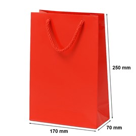 Torba Laminowana Na Prezent Czerwona 