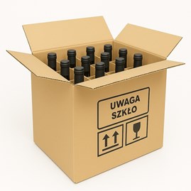 Karton klapowy na 12 butelek