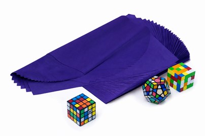 Arkusze bibuły gładkiej 38x50 cm w kolorze indygo fiolet