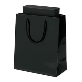 Czarna torba upominkowa Prestige