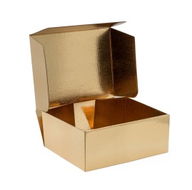 złote pudełko dekoracyjne