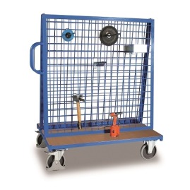 Wózek do półwyrobów z półką