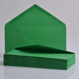 Koperty ozdobne DL ZIELONE 220x110mm 50szt