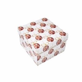 Karton wykrojnikowy z motywem świątecznym do pakowania prezentów