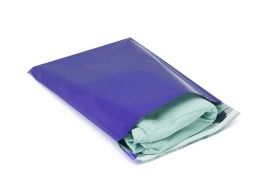 Woreczki Metalizowane z paskiem 160x230 Fioletowe