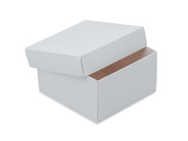 Białe pudełko laminowane