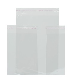 Woreczki foliowe z klejem 6,6x8,7+2,5cm 100szt