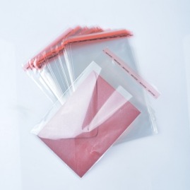 Woreczki foliowe z taśmą 45x60mm 100szt PP 25u