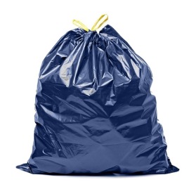 Worek na śmieci LDPE 60l z taśmą niebieskie