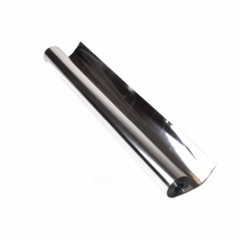 Folia metalizowana ozdobna do pakowania w kolorze srebra