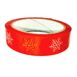 Taśma Świąteczna Czerwona Gwiazdy 24mm/60m