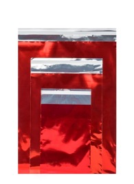 Woreczki Metalizowane z paskiem 160x230 Czerwone