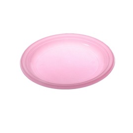 Talerze Różowe Płaskie 22cm 12,00g 30szt.