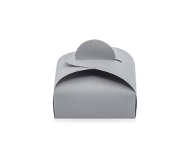 Pudełko ozdobne Prezent S 110x110x65mm Szare