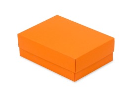 pomarańczowe pudełko kartonowe