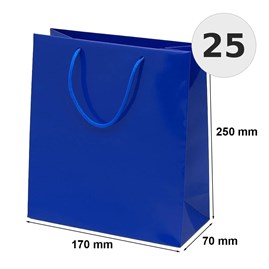 torba laminowana granatowa 170x70x250 mm 25 sztuk