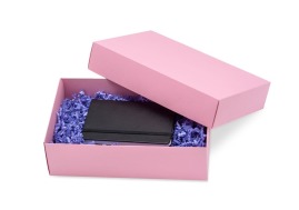 Pudełko ozdobne różowe pudrowe