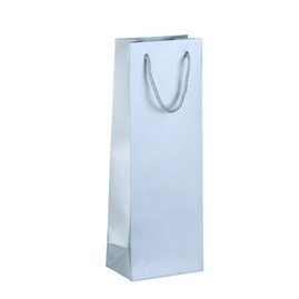 Torebka Laminowana Na Wino Srebrna